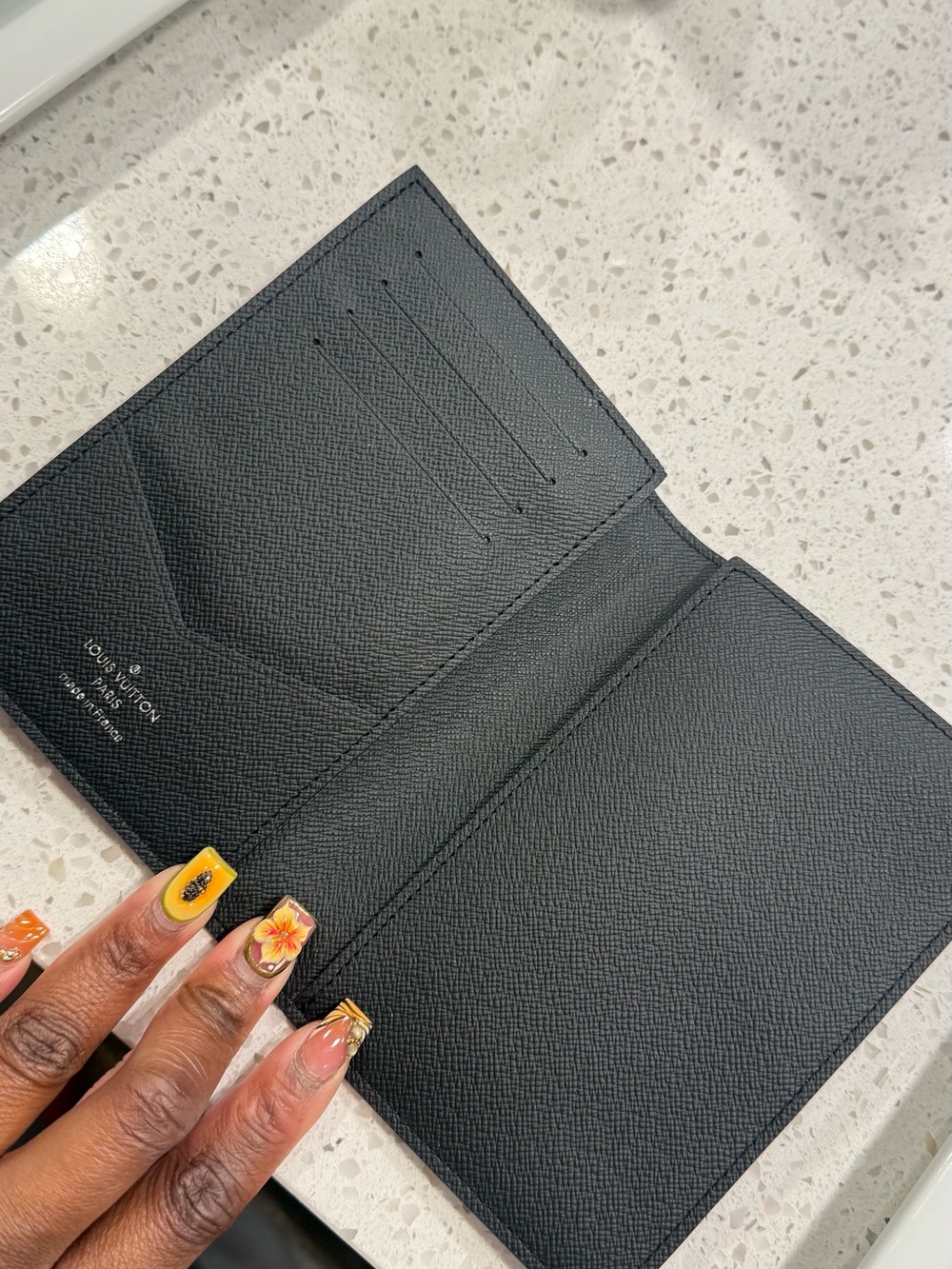 Louis Vuitton Black & Gray Monogram Passport/Card Holder - Picture 3 of 4